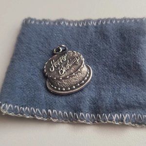 James Avery Retired flat birthday cake charm